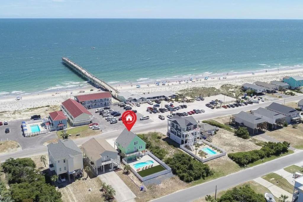 Villa Pool Haven Ocean View Oak Island Esterno foto