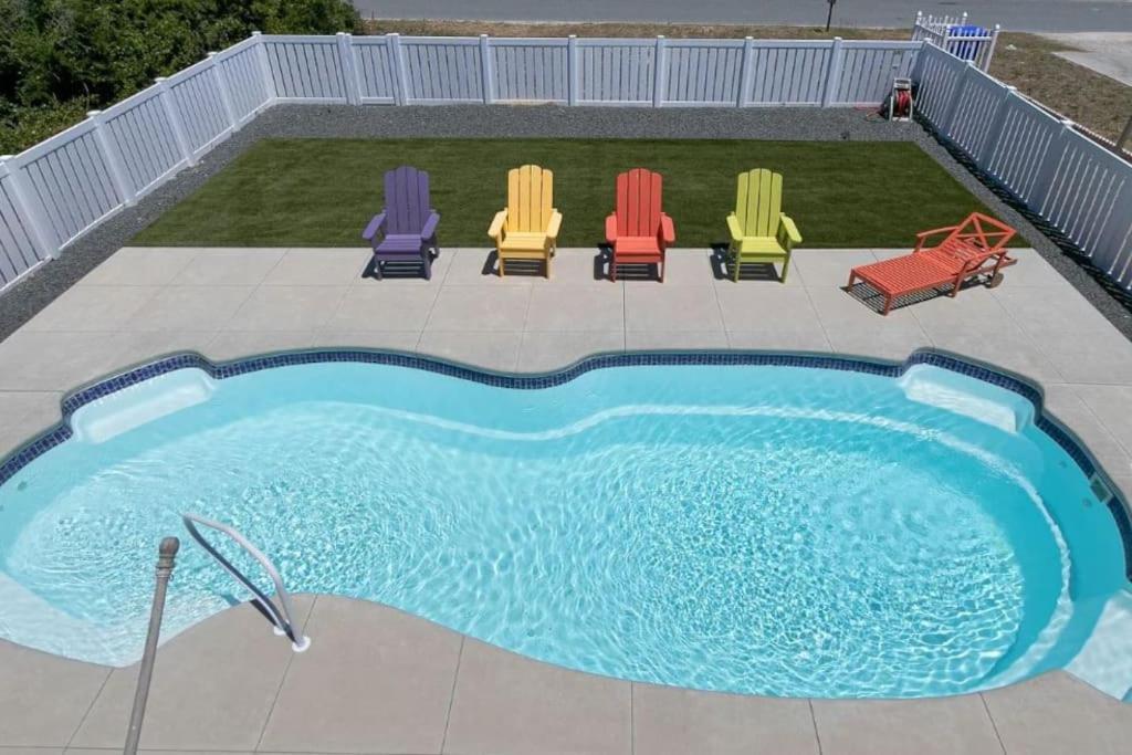 Villa Pool Haven Ocean View Oak Island Esterno foto